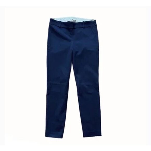 J. CREW The Winnie Size 8 Navy Stretch Twill Pant - Picture 3 of 11